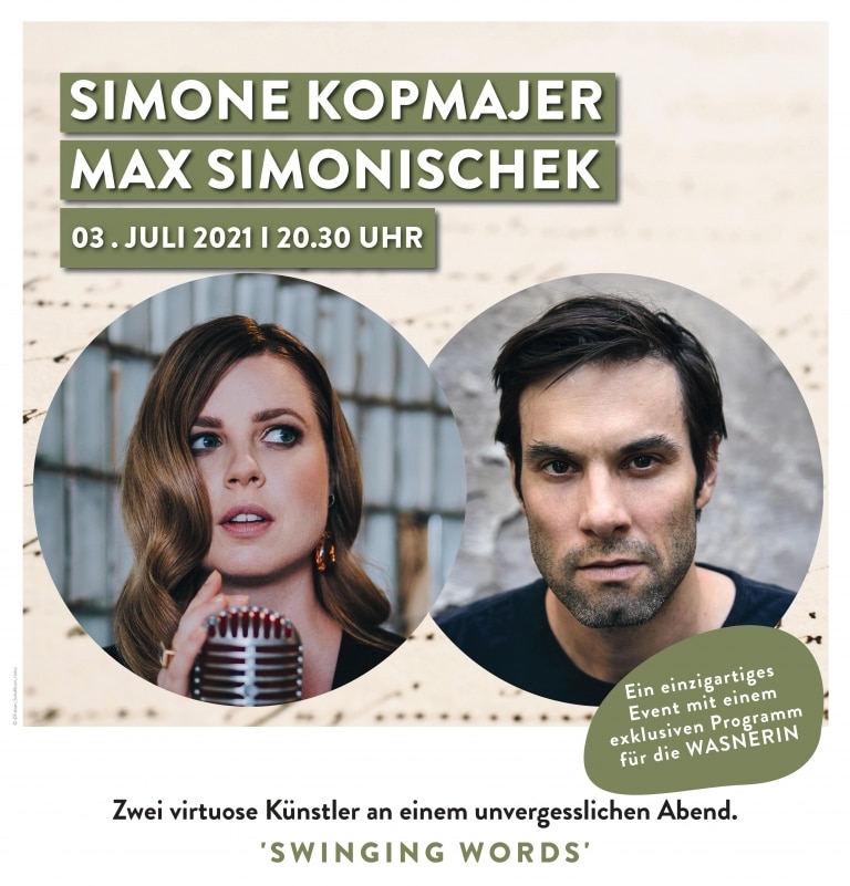 "Swinging Words" mit Simone Kopmajer und Max Simonischek