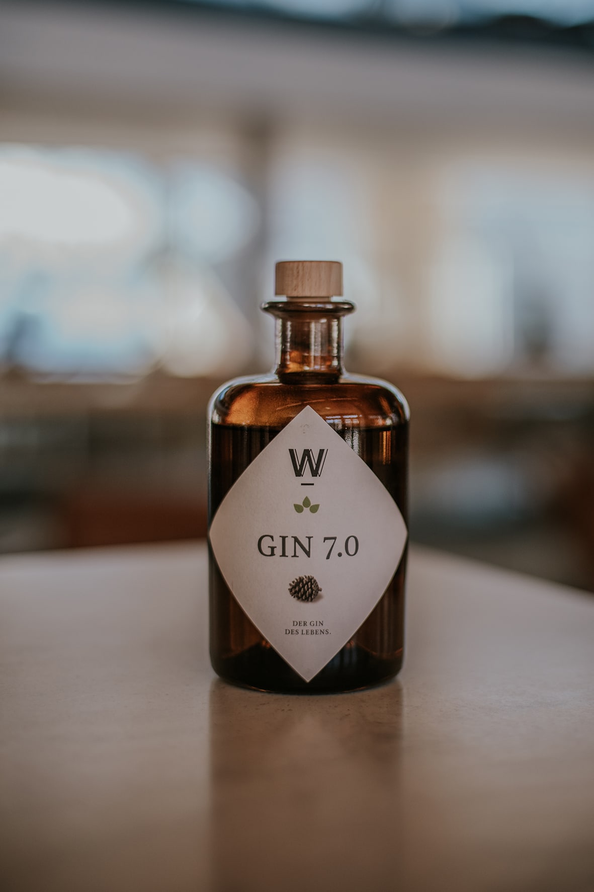 w32_klein Braune Ginflasche